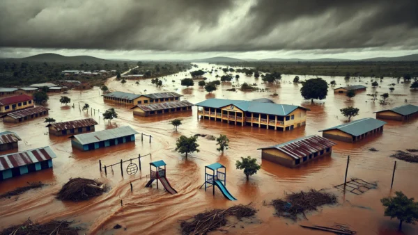 okul, sel, afrika-mediach.net
