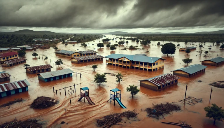 okul, sel, afrika-mediach.net