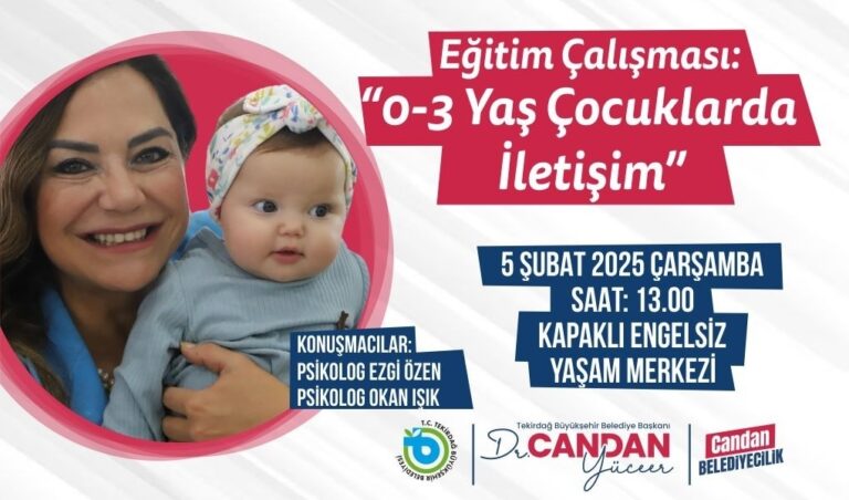 Tekirdağ Büyükşehir Belediyesi'nden Ebeveynlere Eğitim Programı